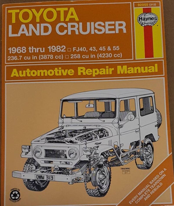 Toyota Land Cruiser 1968-1982: Automotive Repair Manual