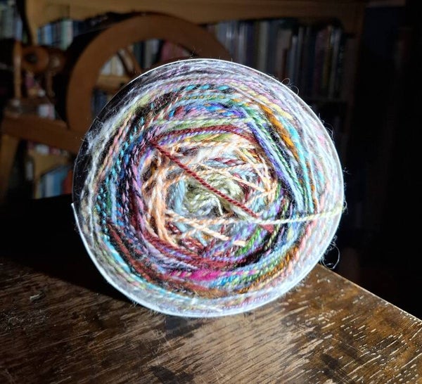 Nobbles & Slubs Handspun Yarn. Waterloo Sunset. Fingering Weight. 400mtrs