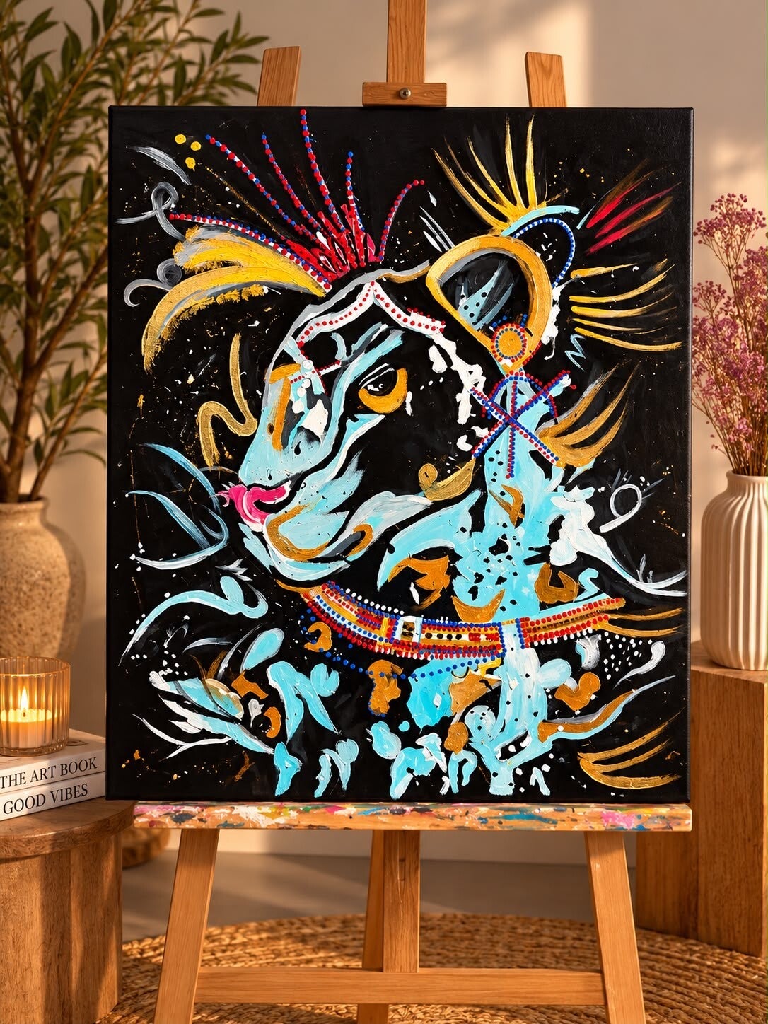 Schilderij Golden Lion