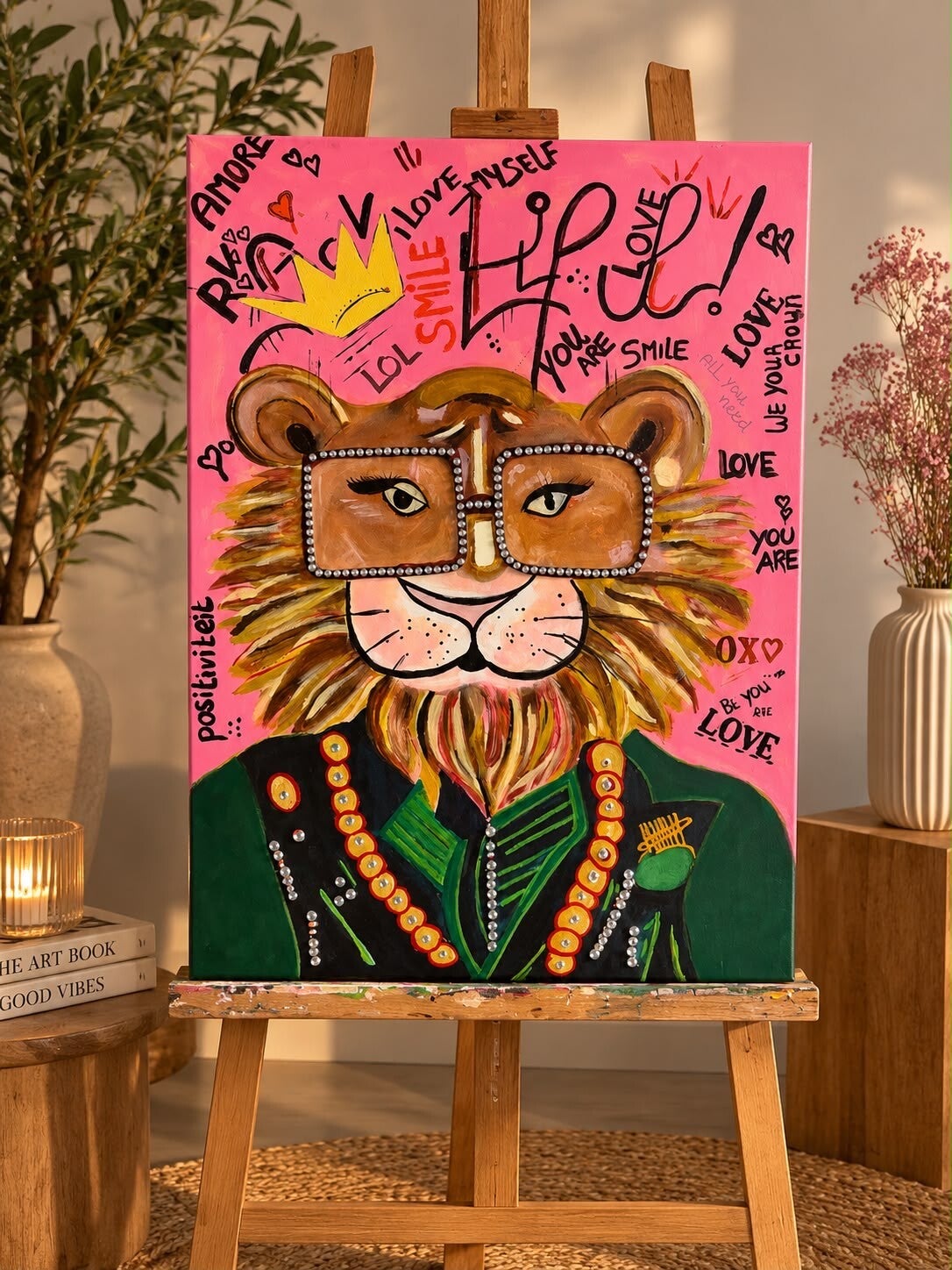 Schilderij lion