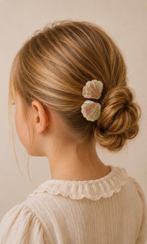 Schelp Haarclips – Parelmoer (Set van 2)