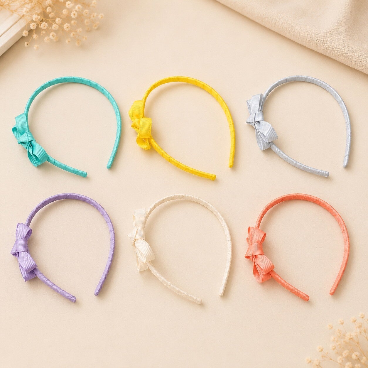 Diadeem met strik – verschillende kleuren