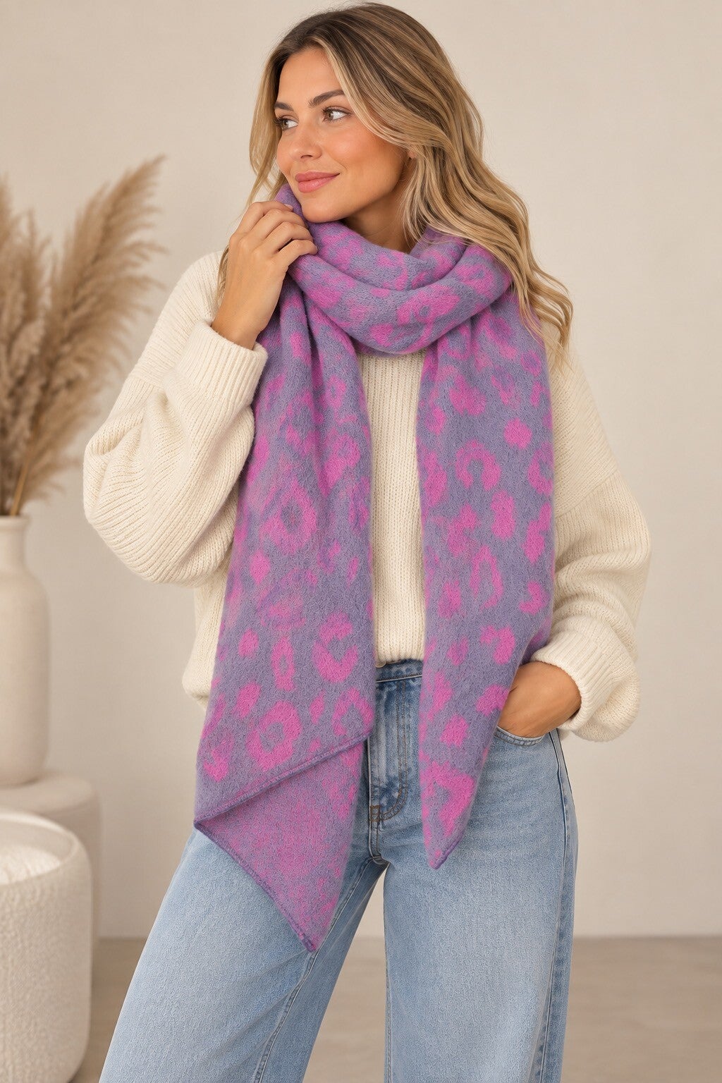 Wild Elegance Sjaal paars