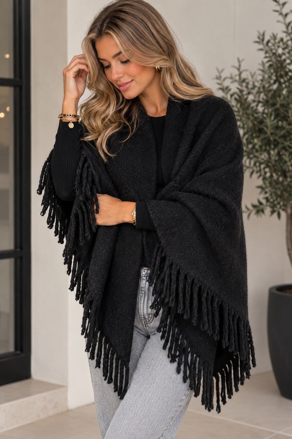 Everyday elegance sjaal Zwart