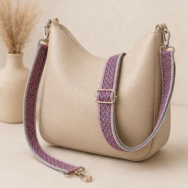 Yehwang Verstelbare Bag Strap – Roze Zigzag