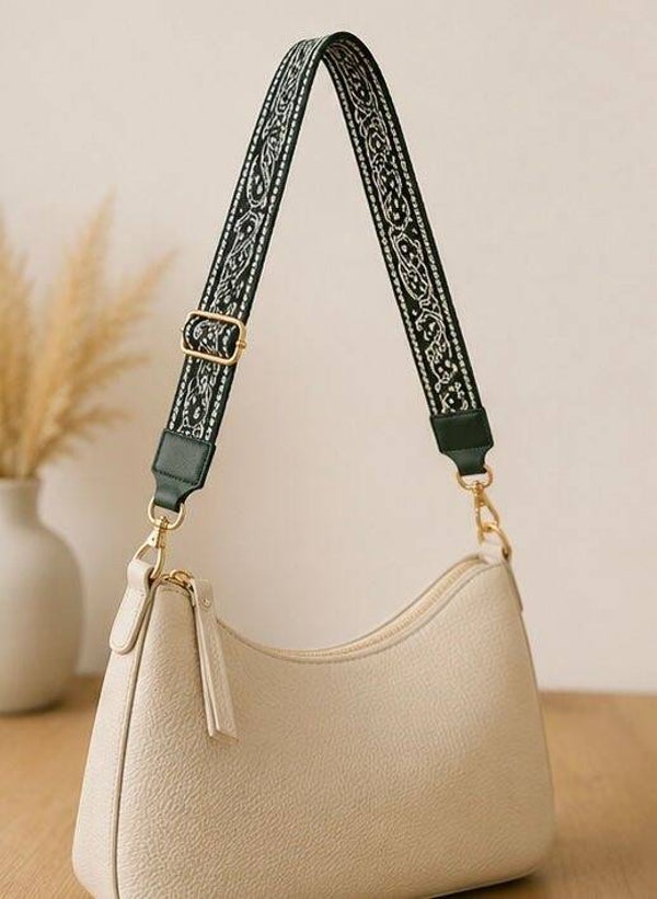 HB Amsterdam Verstelbare Bag Strap – Groene Paisley