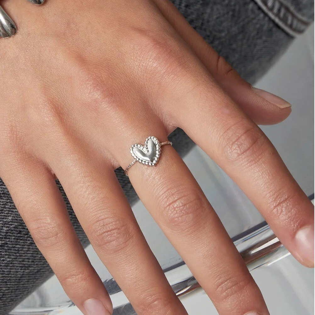 Heart Ring Zilver – Stainless Steel