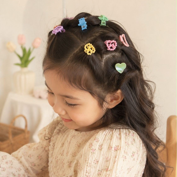 Mini Haarklemmetjes Pastel Mix – set van 9