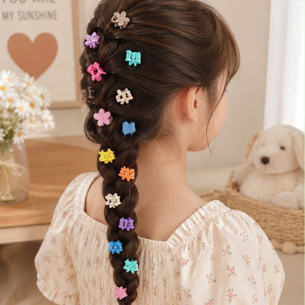 Mini Haarklemmetjes Mix multicolor – Set van 12
