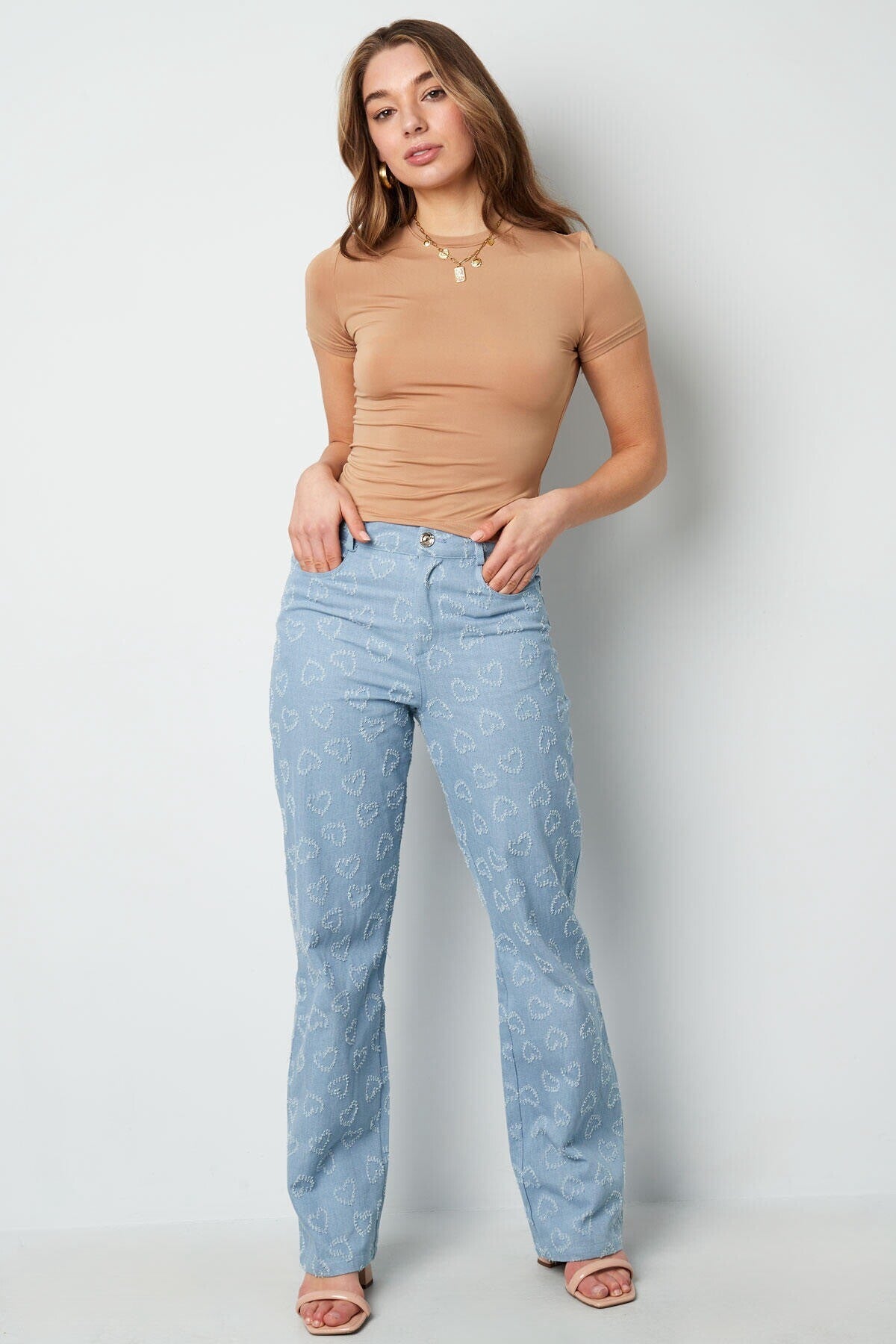 Beige Essential Top