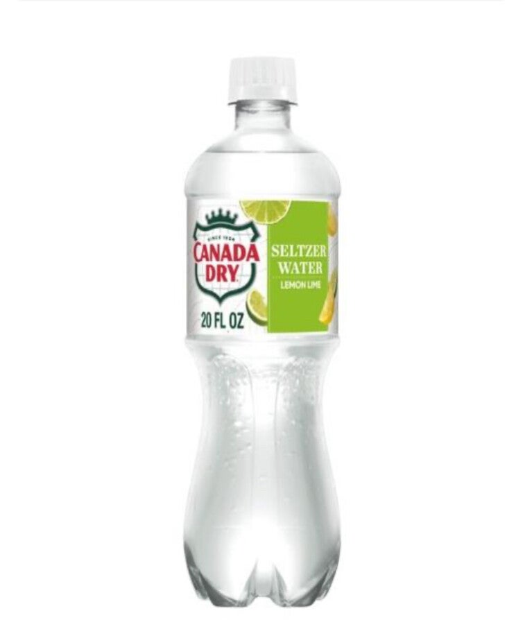 Canada Dry Seltzer Water Lemon Lime 20oz