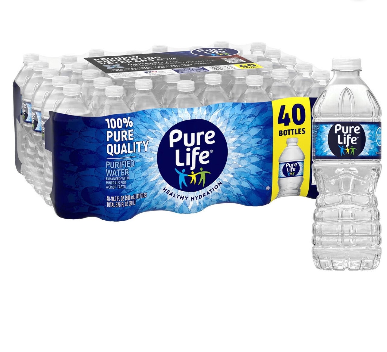 Pure Life Purified Water 16.9 fl. oz., 40 pk.