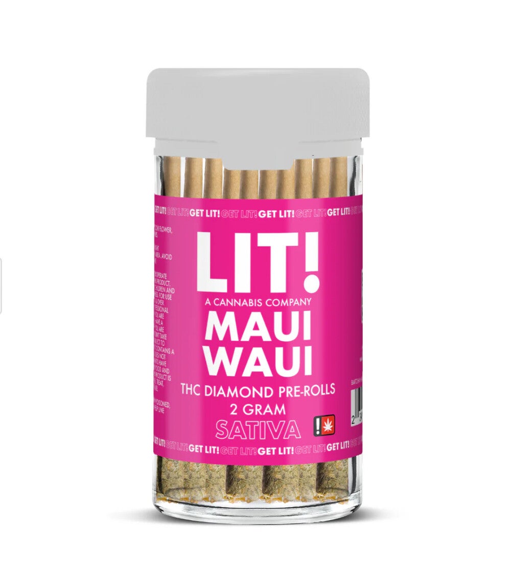 Lit! 2 Gram THC Diamond Prerolls 10ct Jar (MSRP $6.99ea)
