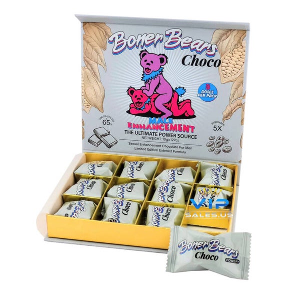 Boner Bear Choco Sexual Enhancement Chocolate 10G Box of 12