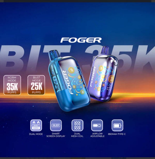 Foger Bit 35K Puffs Disposable Vape - Display Of 5