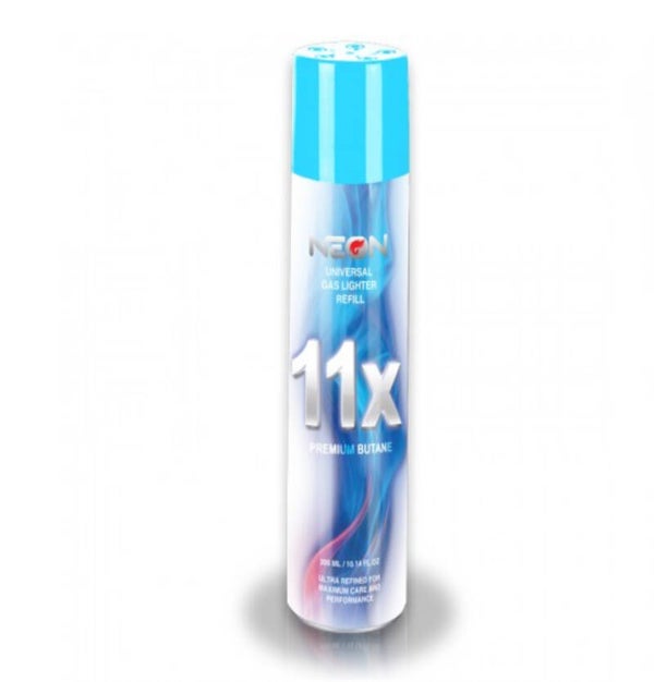 Neon Butane Gas 11x 300ml 10.1oz