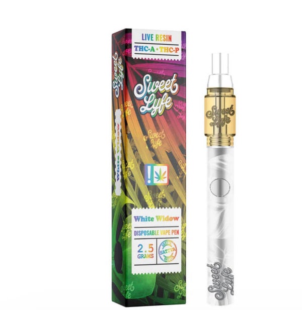 Sweet Lyfe THC-A & THC-P Live Resin 2.5g Disposable Vape Pen - Display Of 6