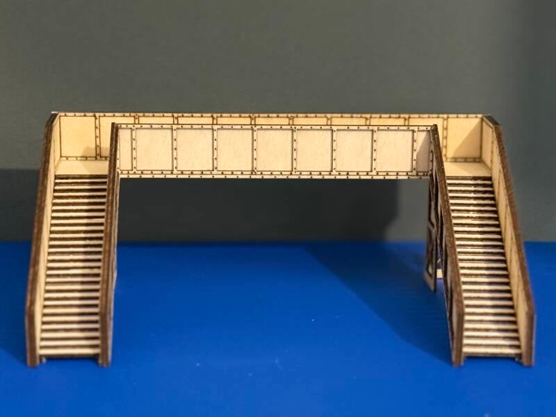 Iron Style Platform Footbridge. v.B-SJ09