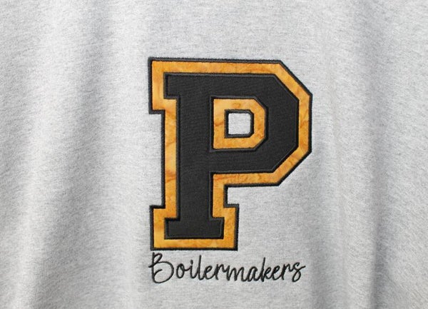 Purdue Boilermakers black on gold