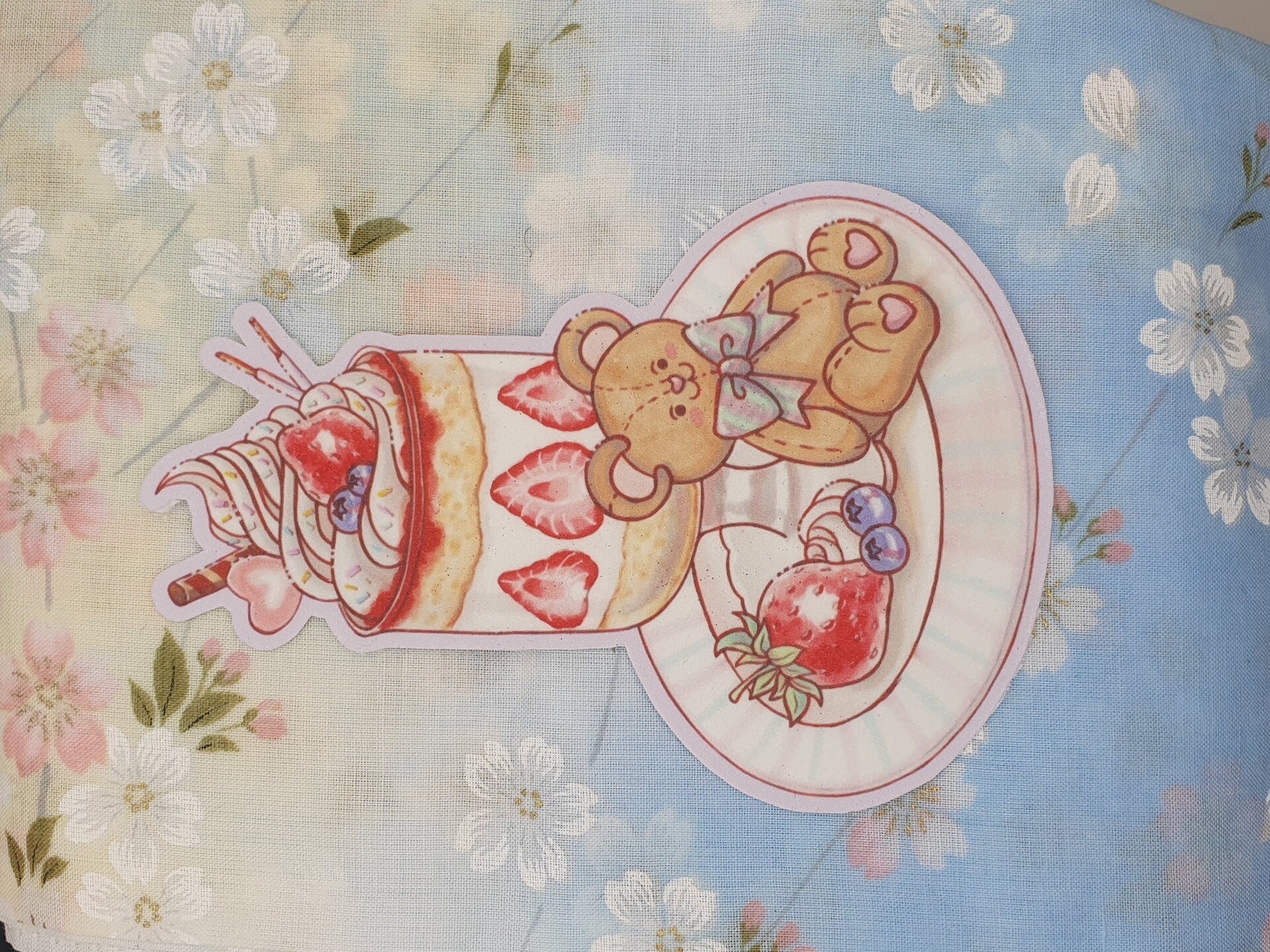 Sticker - Erdbeerparfait