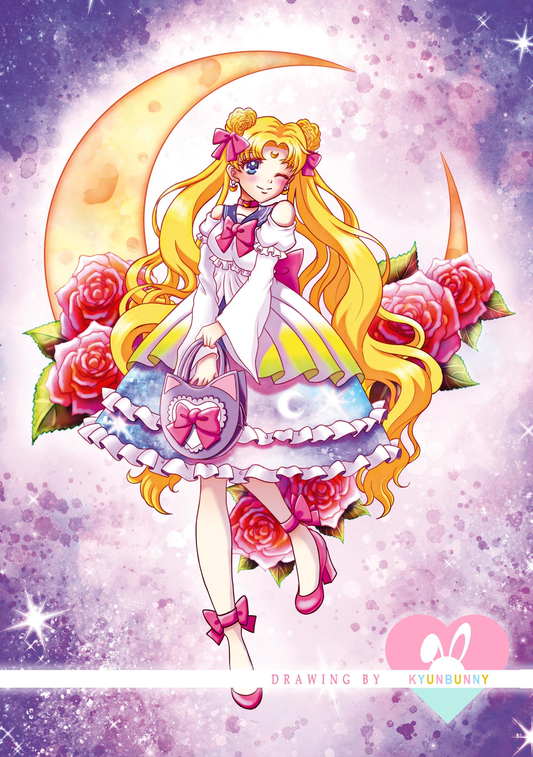 Print - Magical Girl - Moon