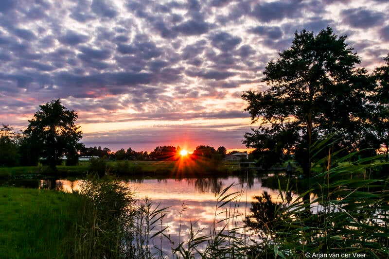 Zonsondergang; Sassenheim