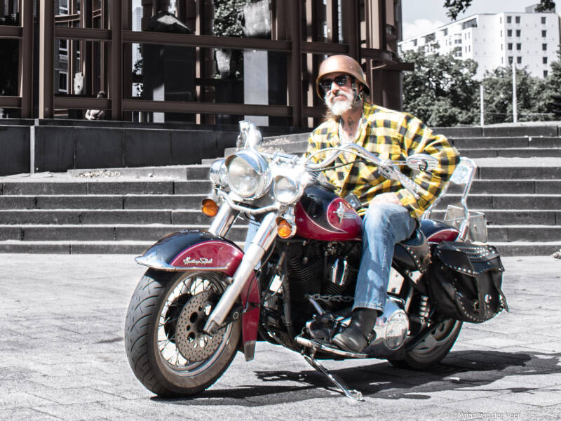 Harley-Davidson biker Rotterdam