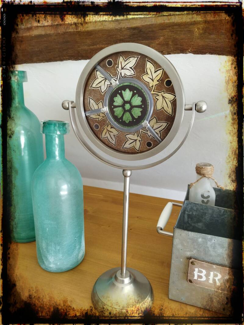 vitrail - kintsugi - miroir - grisaille