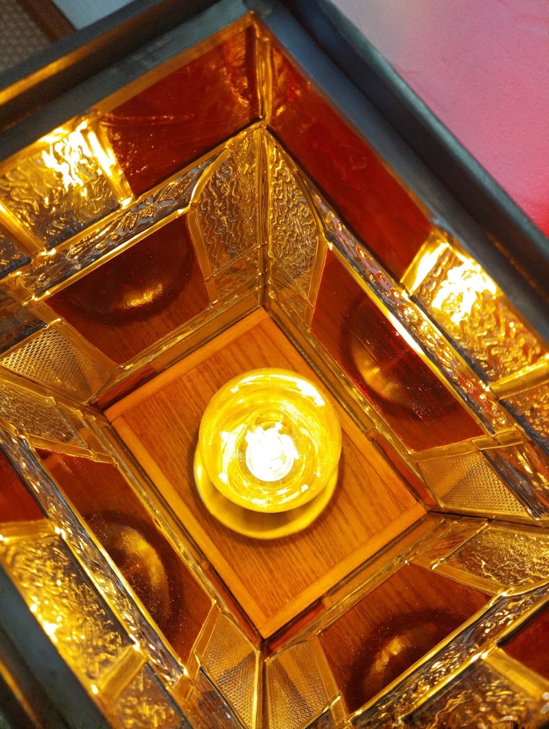 lampe vitrail - ampoule Edison