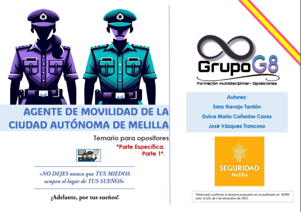 Temario Agente Movilidad Melilla. Parte específica. Parte 1.