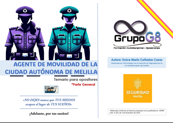 Temario Agente Movilidad Melilla. Parte general.