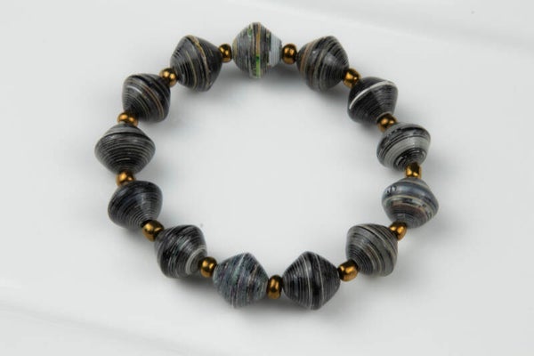 Kwagala Elastic Paper Bead Bracelet