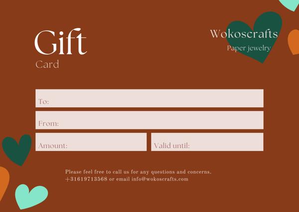 Wokoscrafts gift card