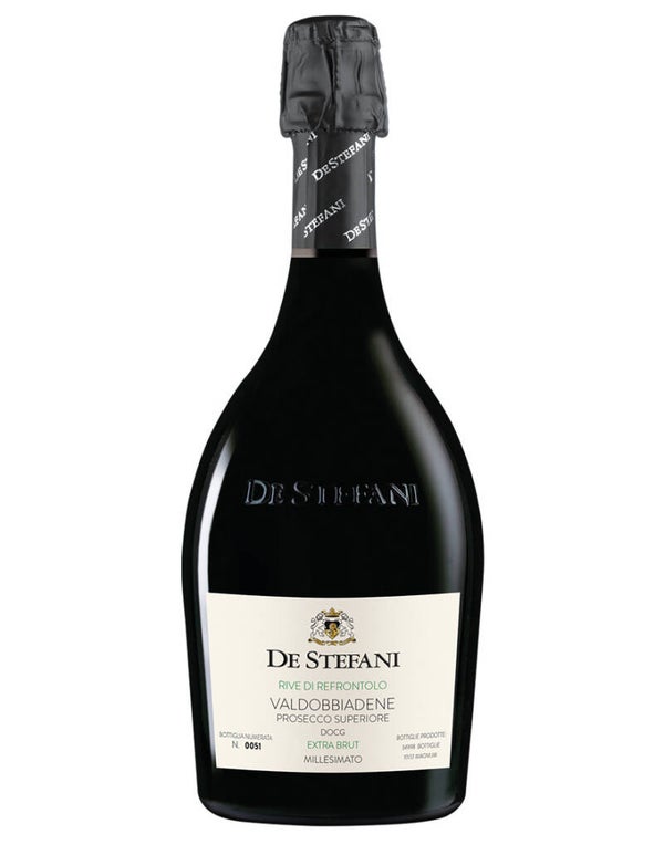 De Stefani Valdobbiadene Prosecco Superiore DOCG Extra Brut Millesimato Rive di Refrontolo 2023