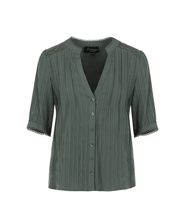 Elvira Blouse Loren Army Green