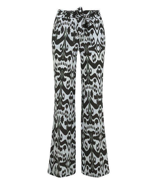 Elvira Trouser Cleo Moral Green travelstof