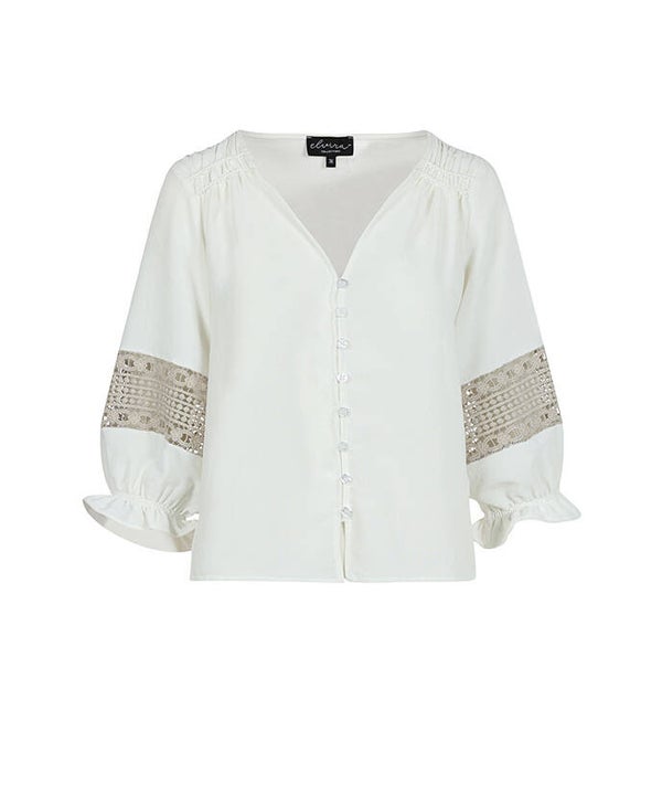 Elvira Blouse Liz Off White