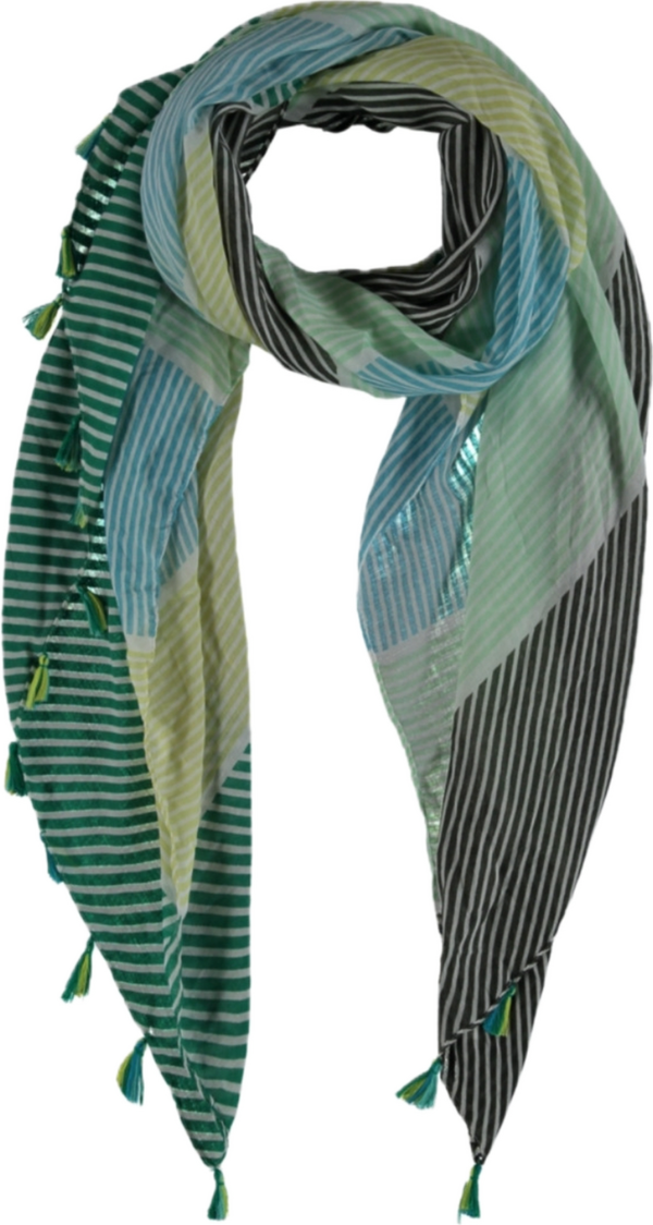 Hailys Sjaal Ma44Rie Green Multicolor