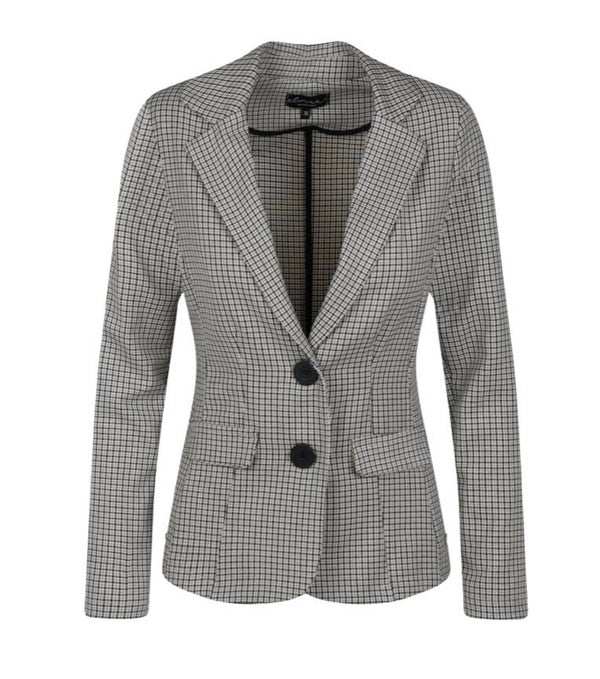 Elvira blazer Kirsten nougat check glitter