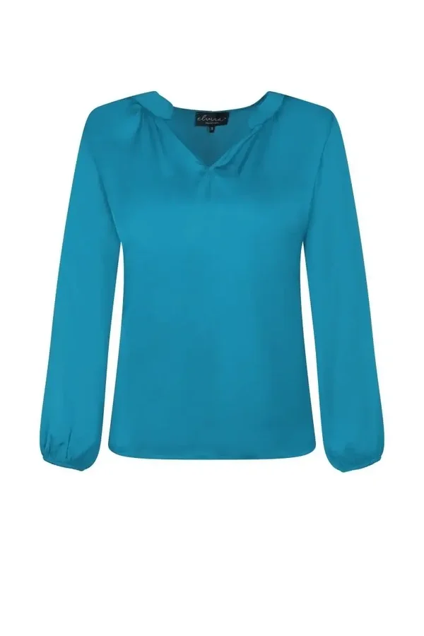 Elvira blouse Mara aqua