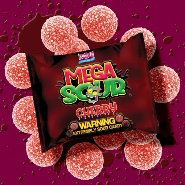 Barnetts Mega Sour Booms Cherry