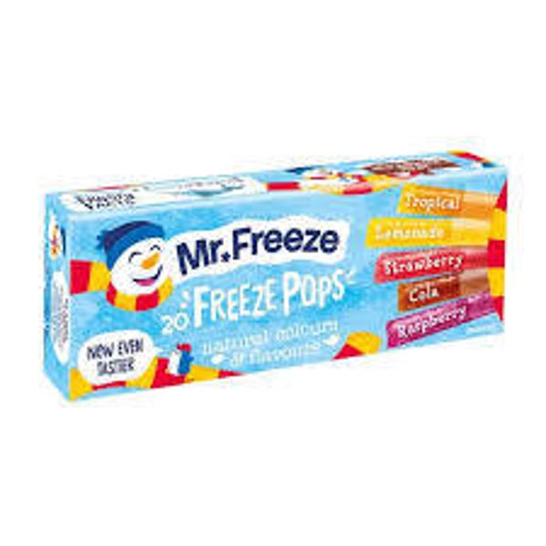 Mr Freeze Pops 20Pack