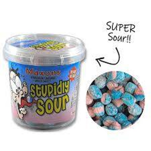 Maxons Stupidly Sour Tub Bubblegum