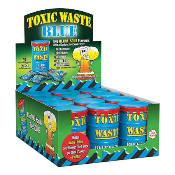 Toxic Waste Blue Drum x12