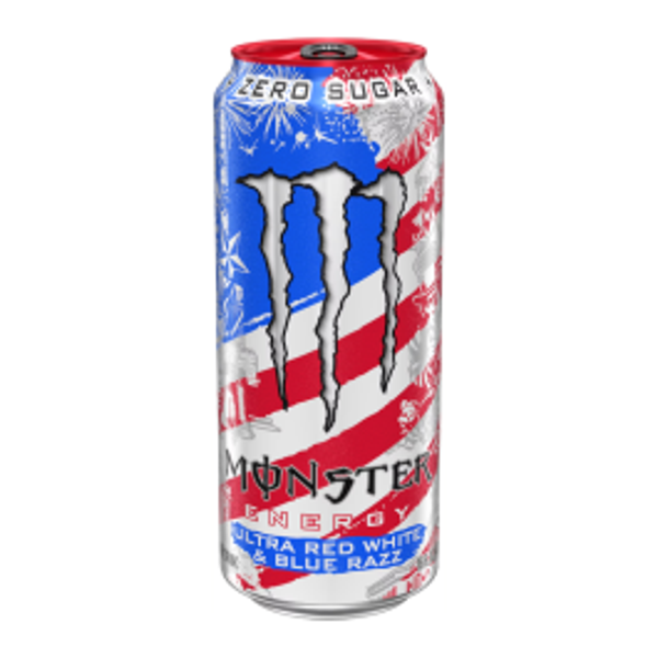 monster ultra red white and blue razz Pre Order Arrival  18th of September