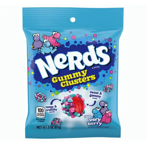 Nerds Verry Berry Gummy Clusters 85g
