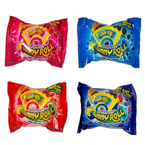 Push Pop Gummy Roll Assorted