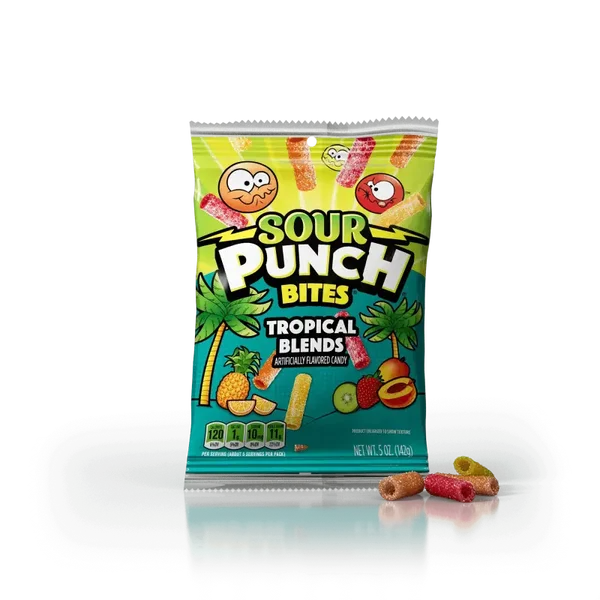 Sour Punch Bites Tropical Blends