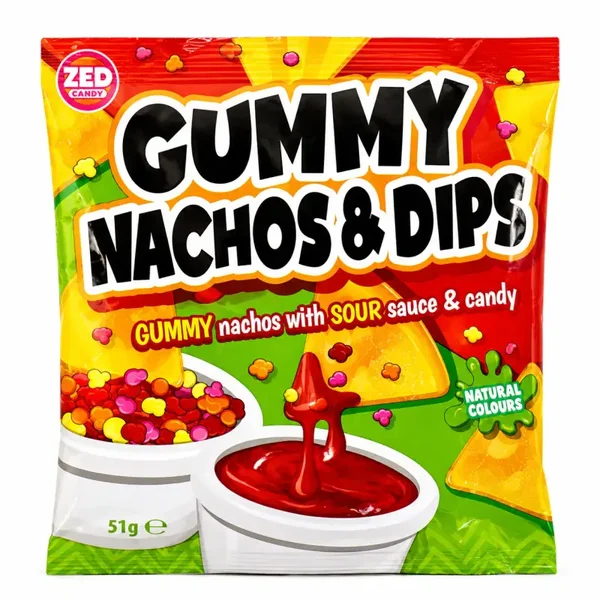 Zed Gummy Nachos & Dips