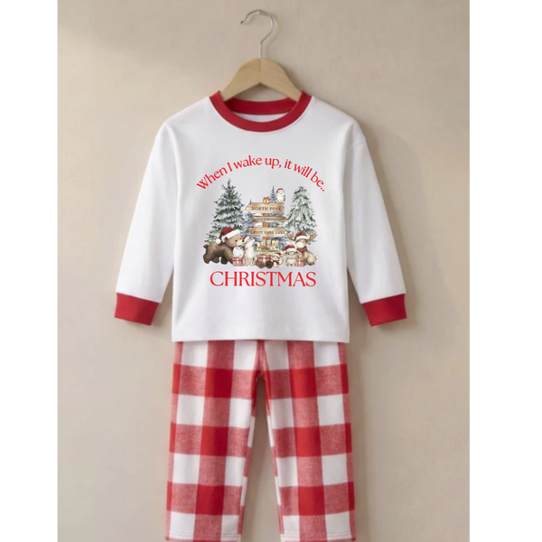 When I Wake Up It Will Be Christmas Kids Pyjamas